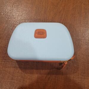 Brics Hard Shell Travel Toiletry Case Bag Qatar Airways Luggage Organizer Blue